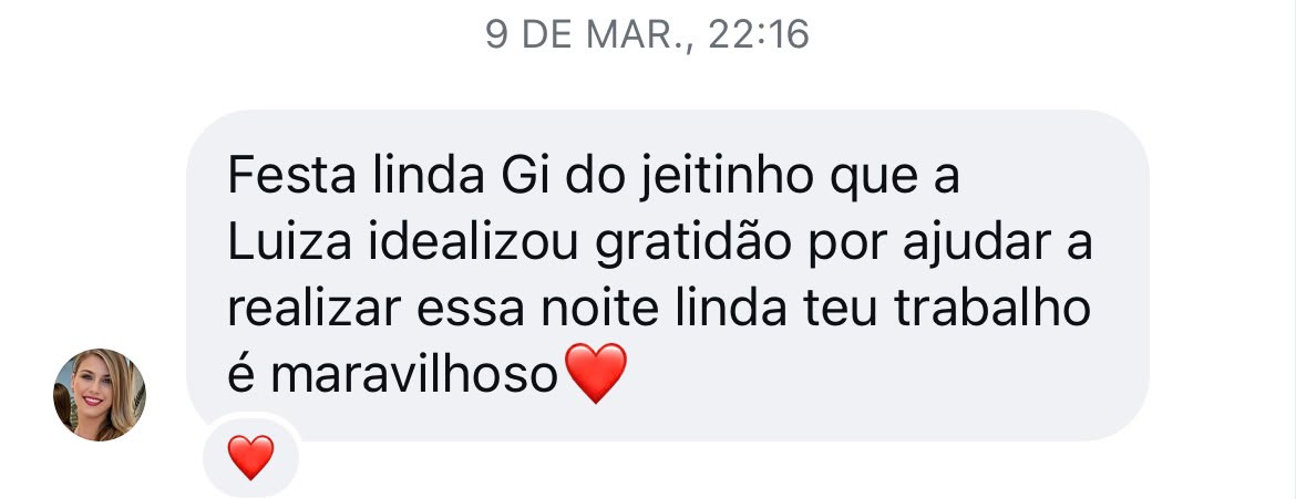 Depoimento de Família da Luiza sobre a decoração